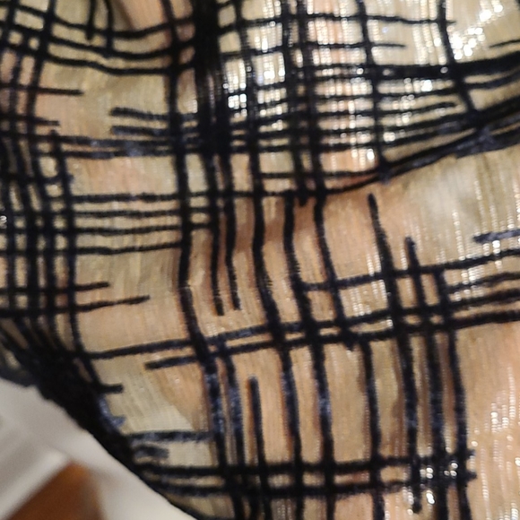 Topshop soft gold and black spaghetti strap top - Picture 9 of 9